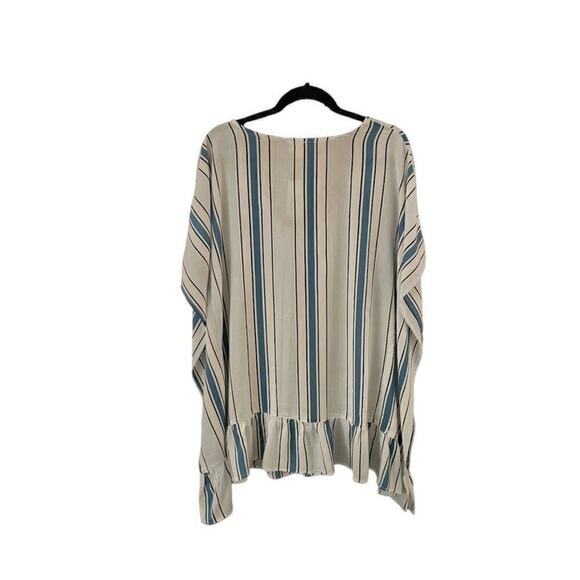 Surf Gypsy Swim Suit Cover Up Womens size Medium Blue and White Stripe - Picture 4 of 11